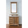 James Martin Vanities Providence 36in Single Vanity, Driftwood w/ 3 CM White Zeus Quartz Top 238-105-5511-3WZ